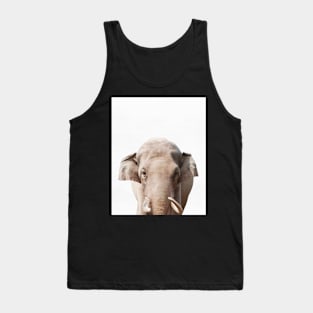 Elephant print, African Safari, Nursery decor, Animal, Kids room, Modern Wall Tank Top